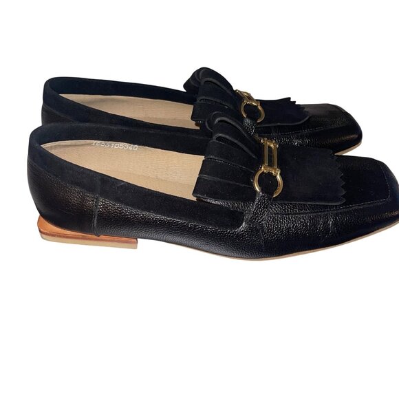 Stivali Womens Loafers  Size 9.5 Black New York Divinity Leather Casual - Picture 3 of 15